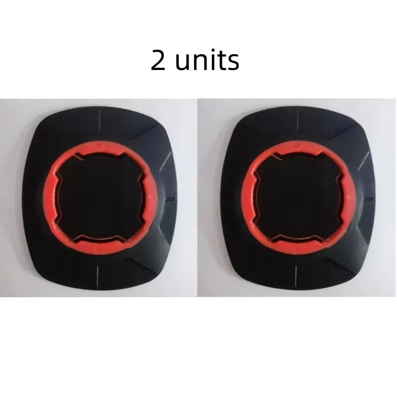 Variante Pink — 2 unités de la plaque d'adaptation téléphone (base noire avec anneau rouge)
