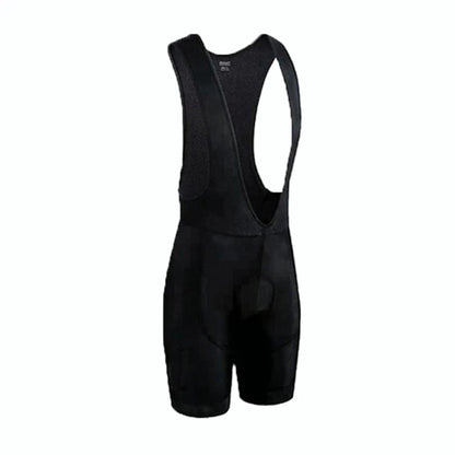 Cuissard à bretelles (bib shorts) noir inclus dans l'ensemble, vue de dos avec rembourrage gel