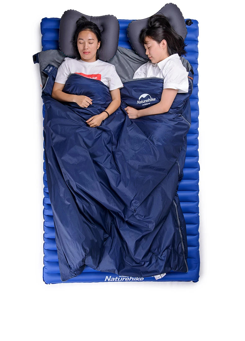 Sac de couchage Naturehike LW180 — 3 saisons, couplable en double, format enveloppe
