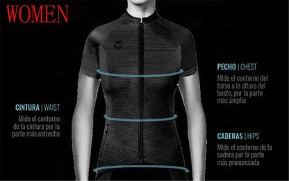 Guide de prise de mensurations femme : poitrine, taille et hanches pour le maillot cyclisme