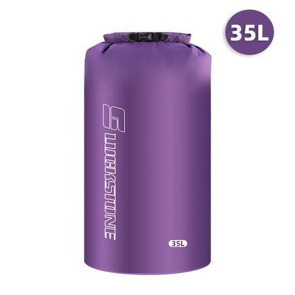 Sac étanche violet 35L — variante Purple 35L, vue de face sur fond blanc