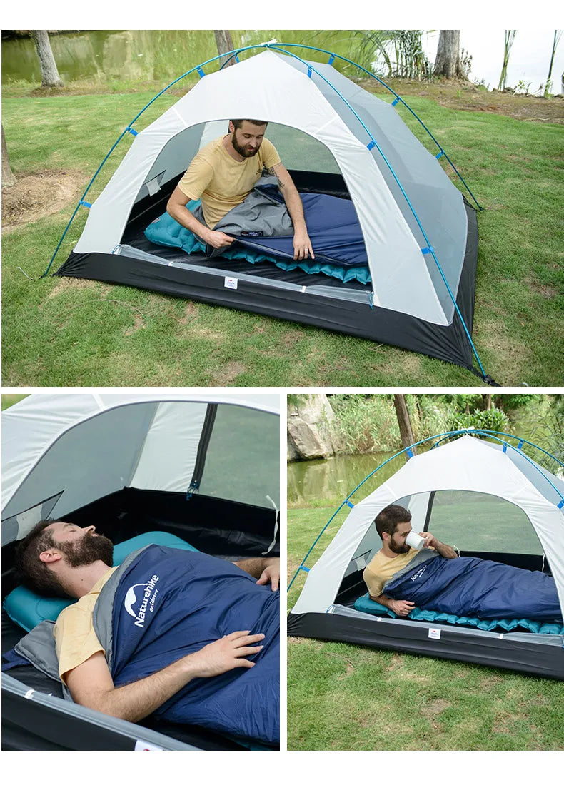 Sac de couchage Naturehike LW180 — 3 saisons, couplable en double, format enveloppe